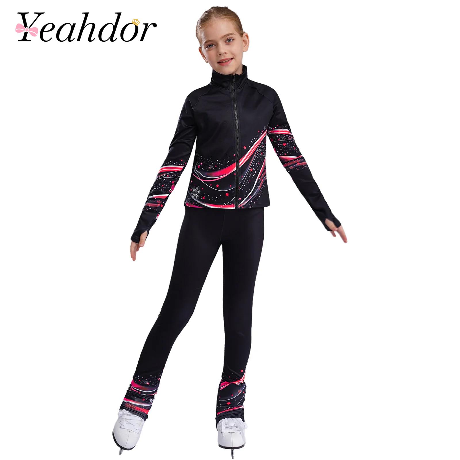 Running Gear For Kids - Kids Girls Fleece Sports Gymnastics Outfit
