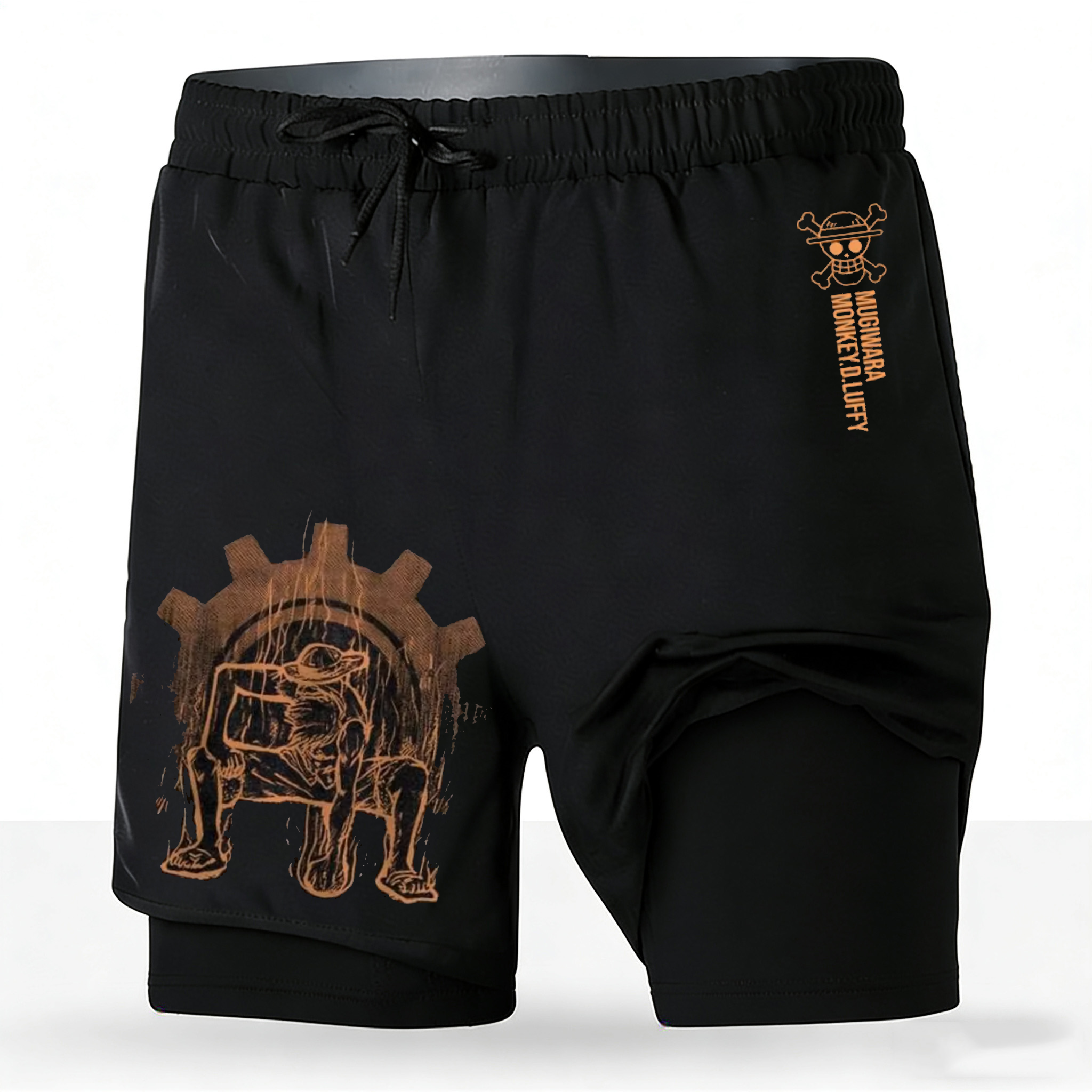 Running Gear Japan - Men's One Piece Anime 2-in-1 Running