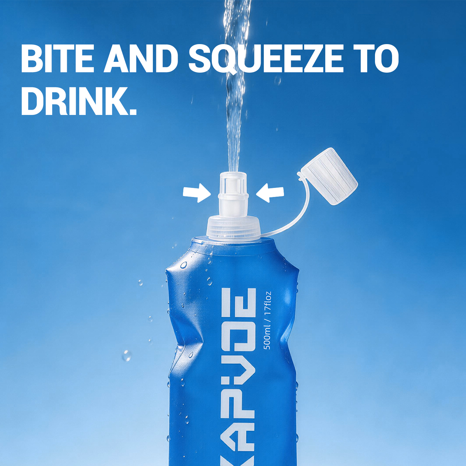 Running Gear Sports Direct - Kapvoe New Portable Soft Water Bottle