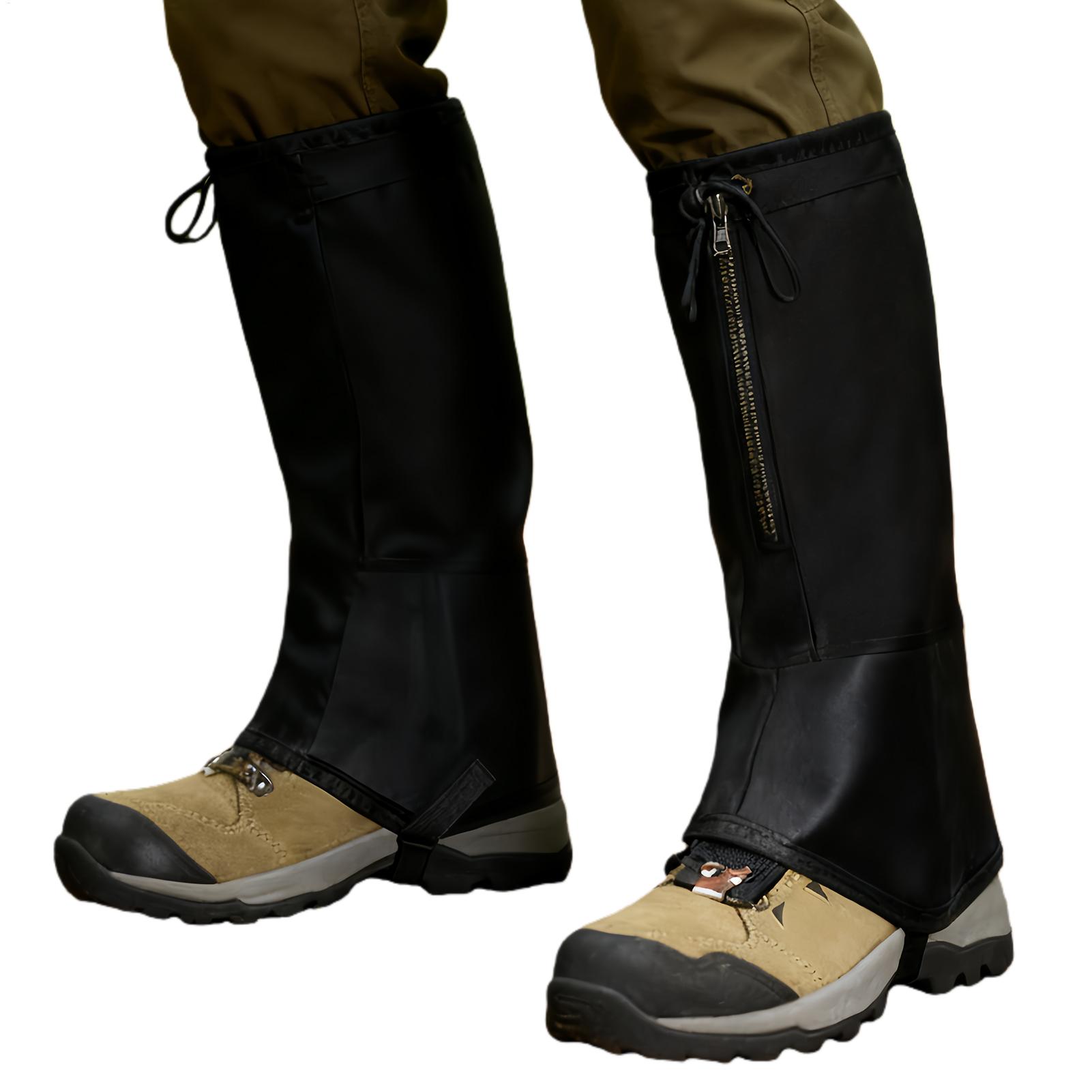 Running Gear In Snow - Waterproof Leg Gaiters for Hiking, Adjustable