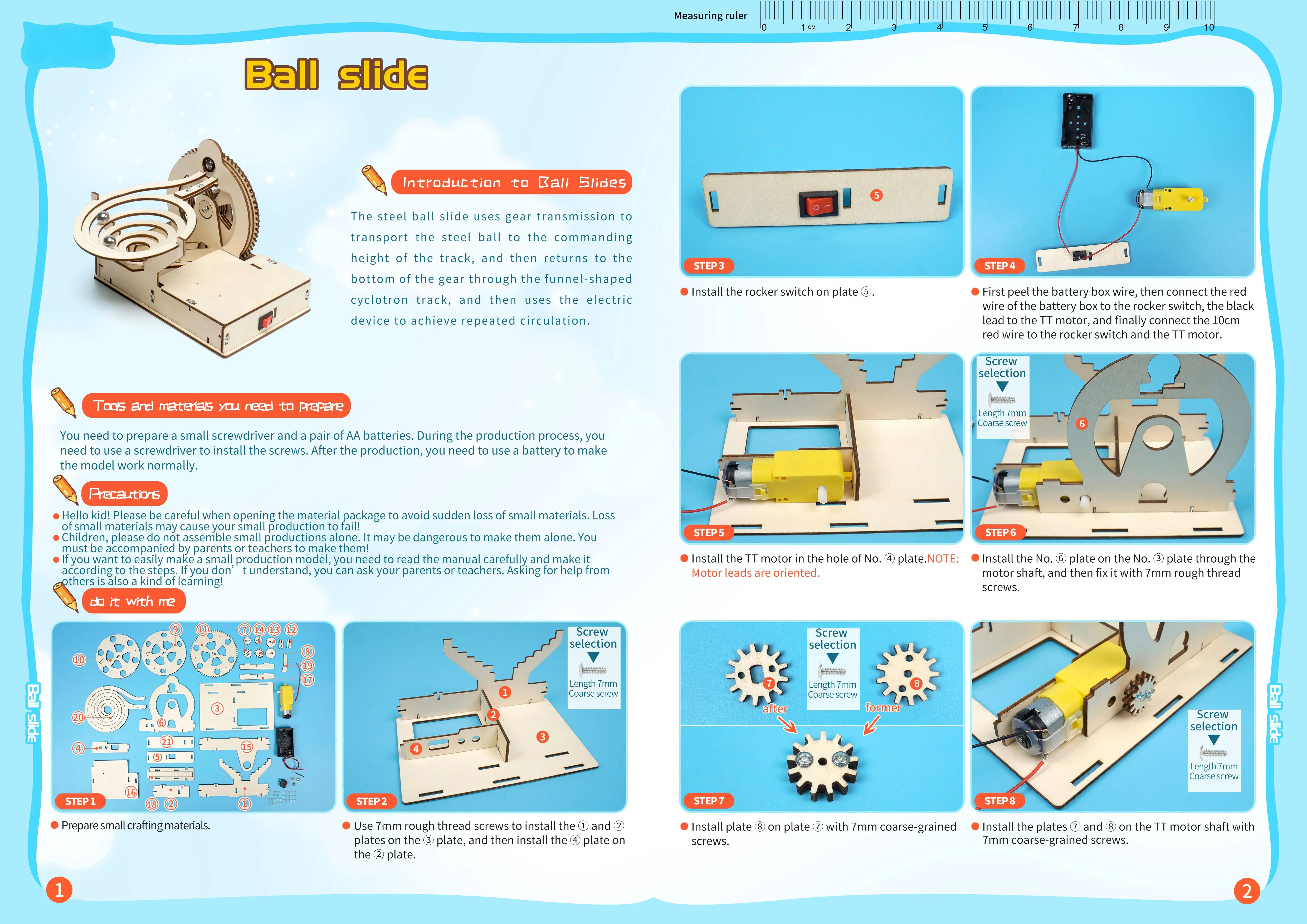 DIY Assemble Mechanical Marble – Running Gear For Kids recenzja i cena