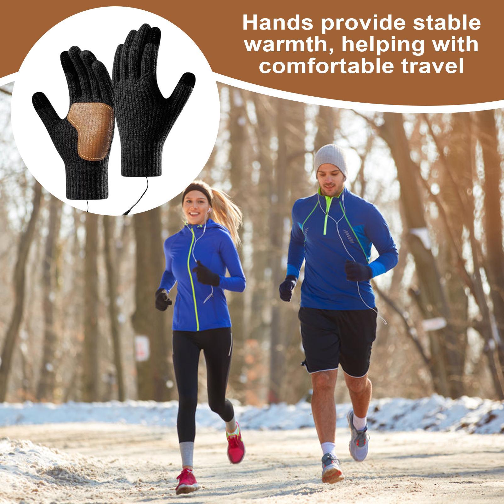 USB Heated Gloves with Touchsc – Running Gear Cold Weather Men recenzja i cena