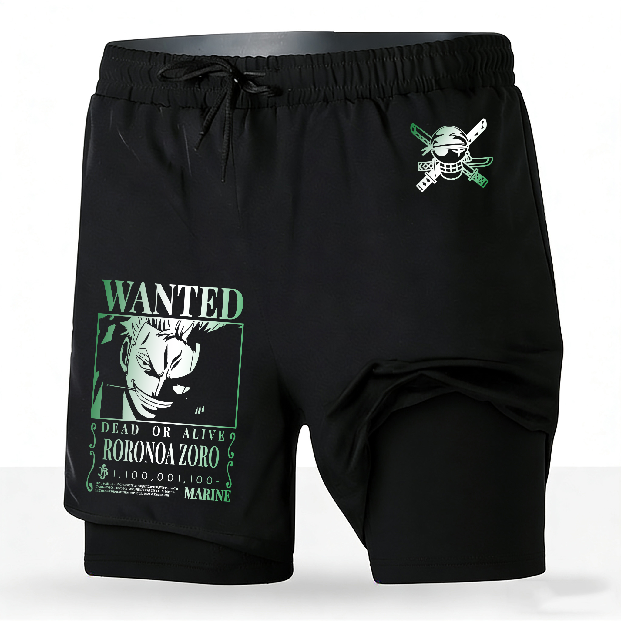 Men's One Piece Anime 2-in-1 R – Running Gear Japan recenzja i cena