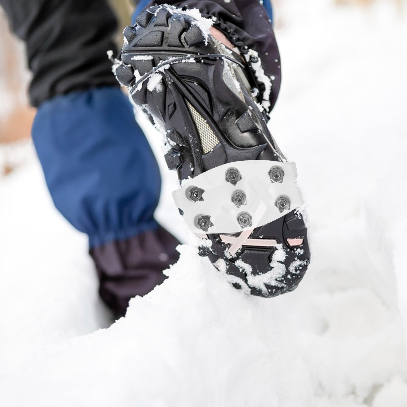 2Pairs Snow Crampons Shoe Ice  – Running Gear In Snow recenzja i cena