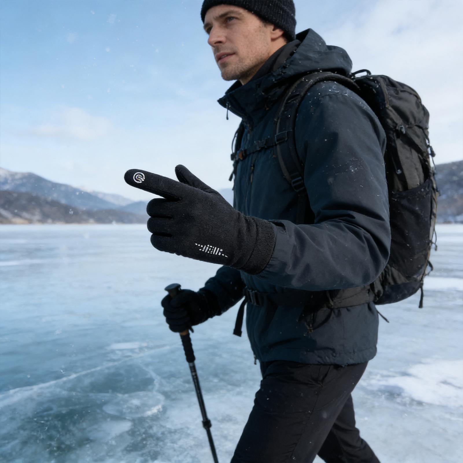 Warm Cycling Gloves Full Finge – Running Gear In Snow recenzja i cena